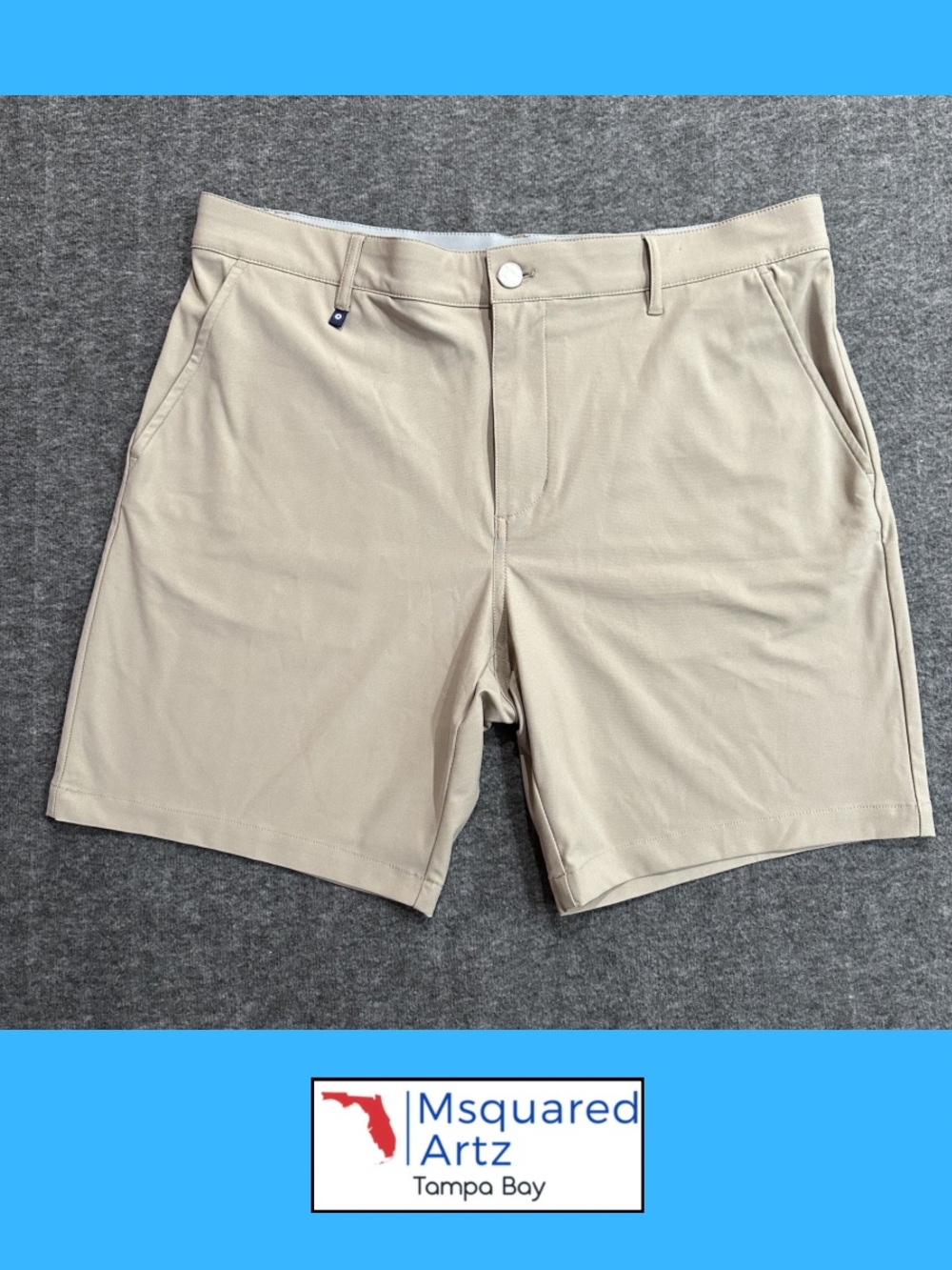 Ben Sherman Sport Golf Shorts Men’s Size 36 Beige Performance Stretch 36